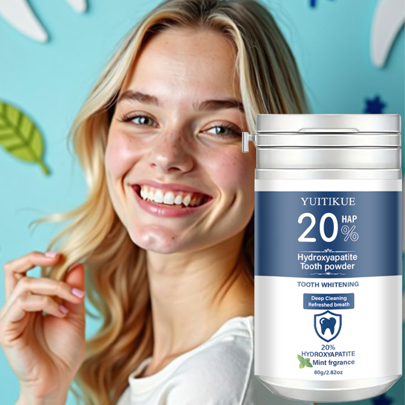 Teeth Whitening Treatment - Yuitikue 20% Hydroxyapatite Tooth Powder, Mint