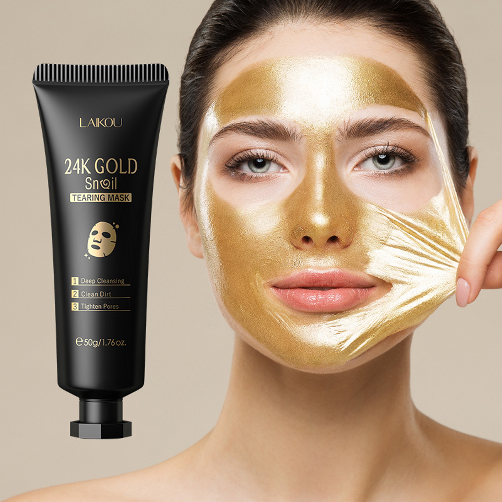 Whitening Powder Activated - 24K Gold Collagen Active Face Mask