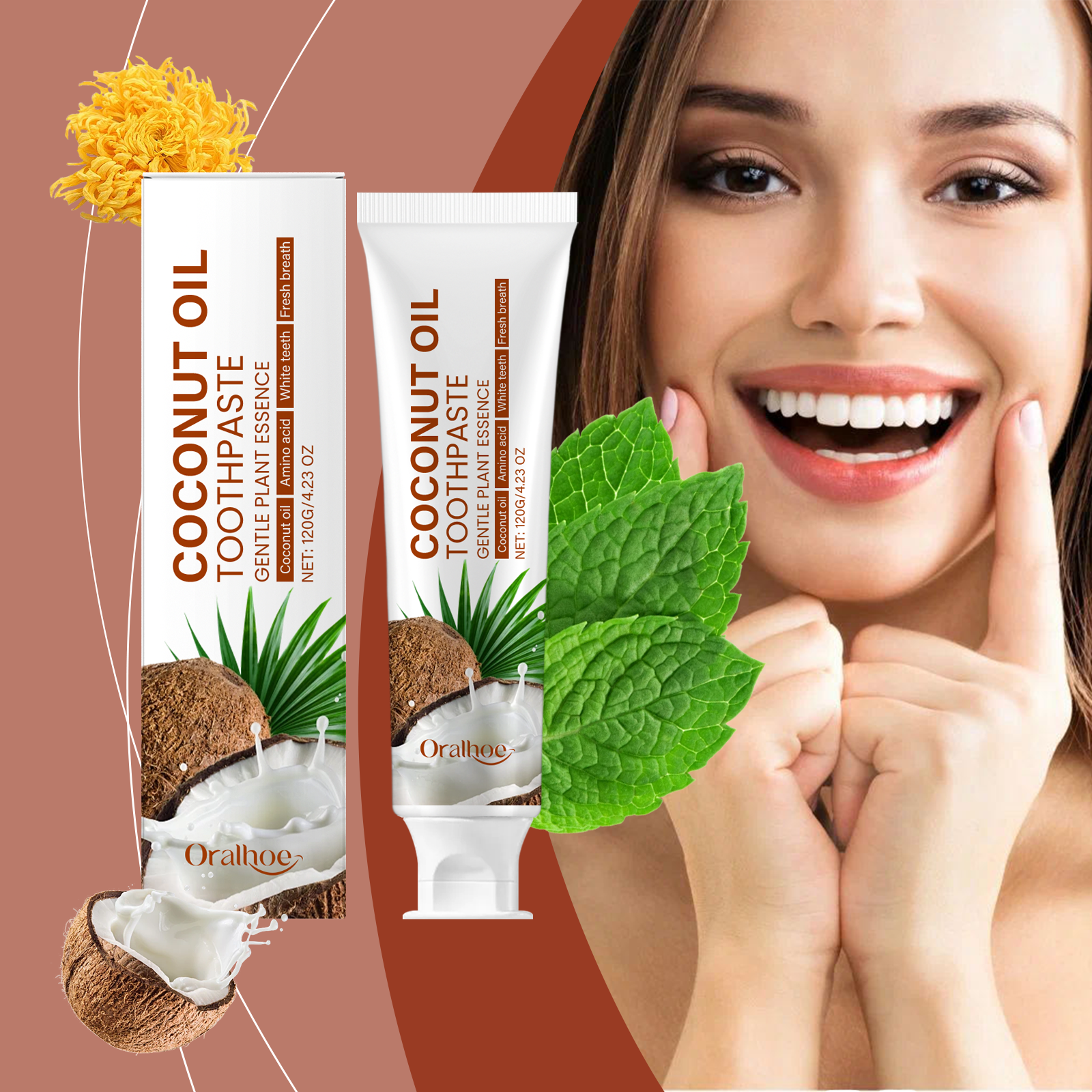 Teeth Whitening Treatment - Coconut Oil Toothpaste Teeth Whitening Remove