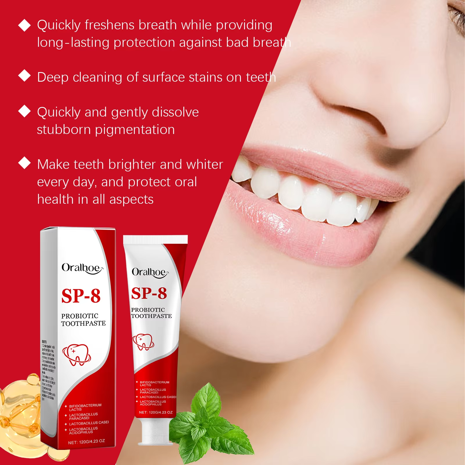 Sp-8 Probiotic Toothpaste Brig - Teeth Whitening Treatment review and price