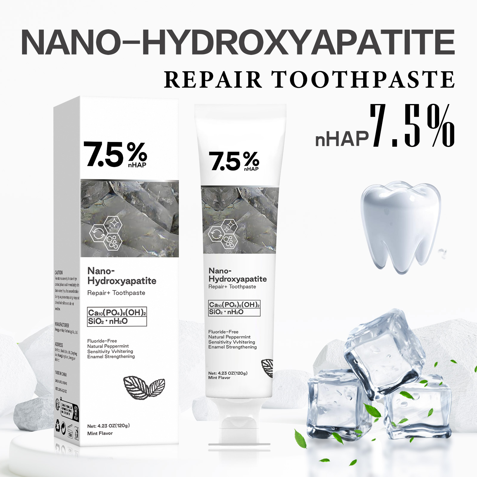 Nano Hydroxyapatite Toothpaste - Teeth Whitening Treatment review and price