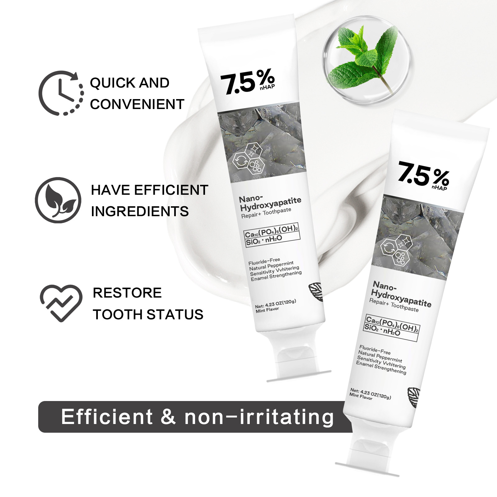 Nano Hydroxyapatite Toothpaste - Teeth Whitening Treatment review and price