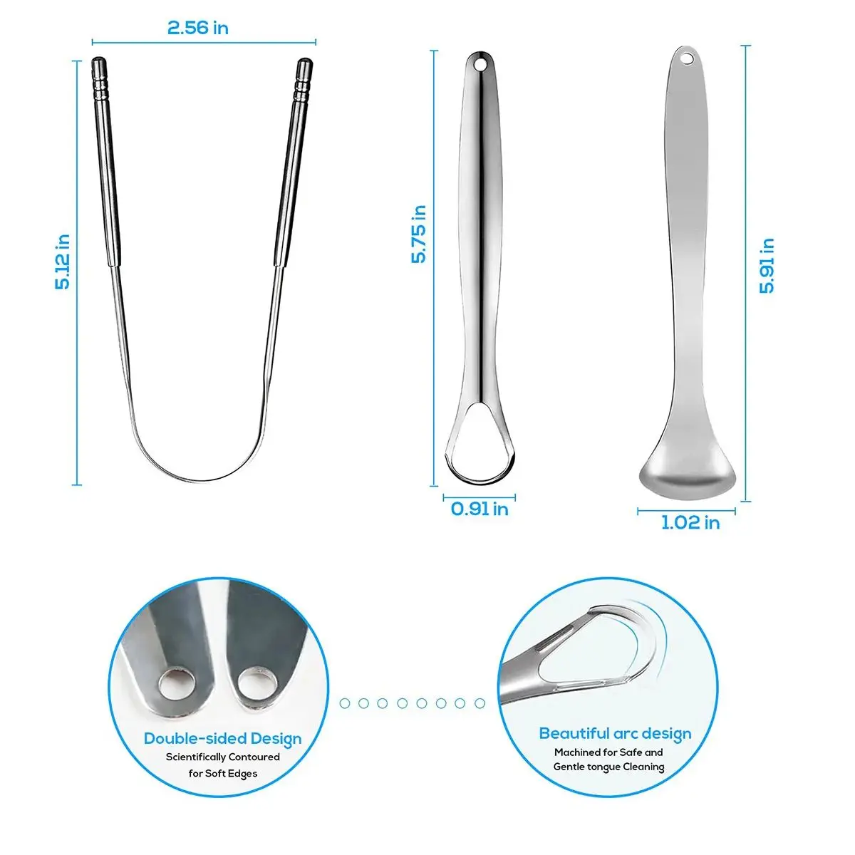 Premium 1pcs/3pcs Metal Tongue - Tongue Scraper Metal review and price