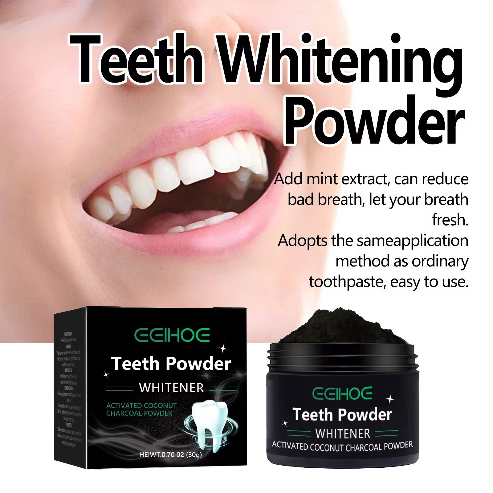 EELHOE Charcoal Powder for Tee - Whitening Powder Activated review and price