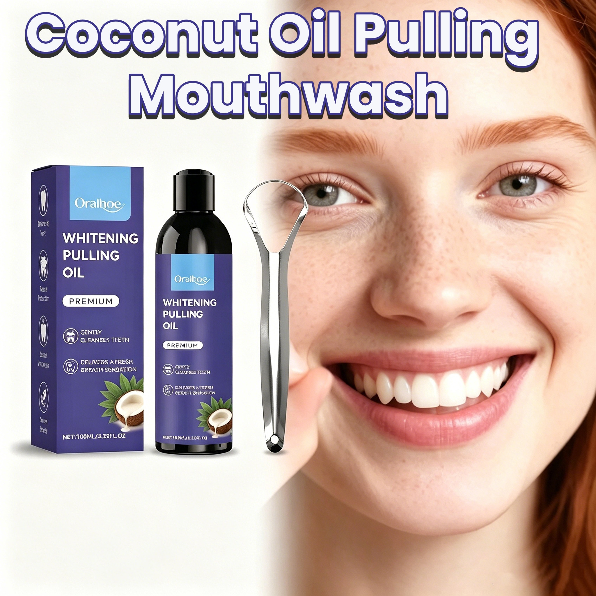 Coconut Oil Pulling Mouthwash  - Teeth Whitening Oil Pulling review and price