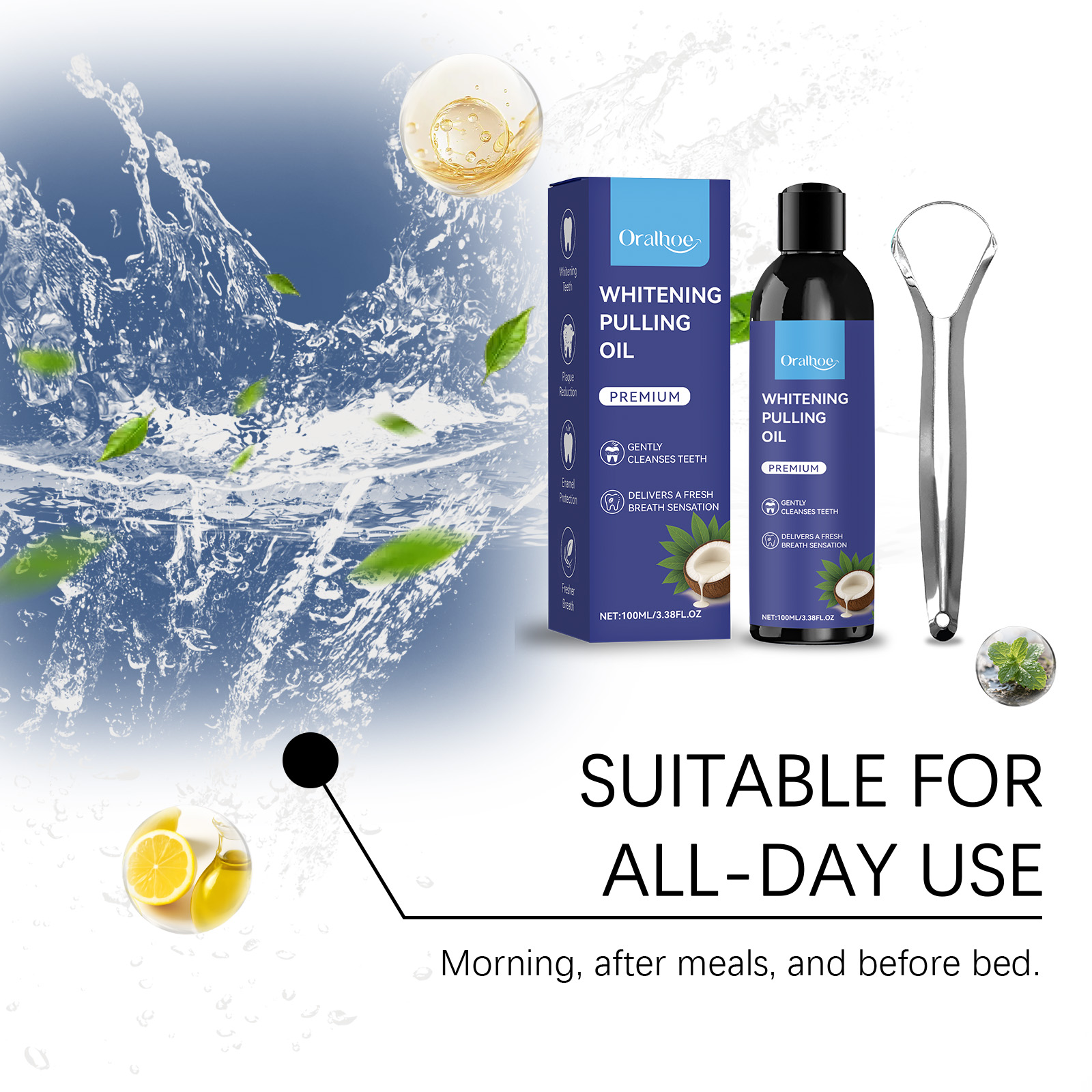 Coconut Oil Pulling Mouthwash  - Teeth Whitening Oil Pulling review and price
