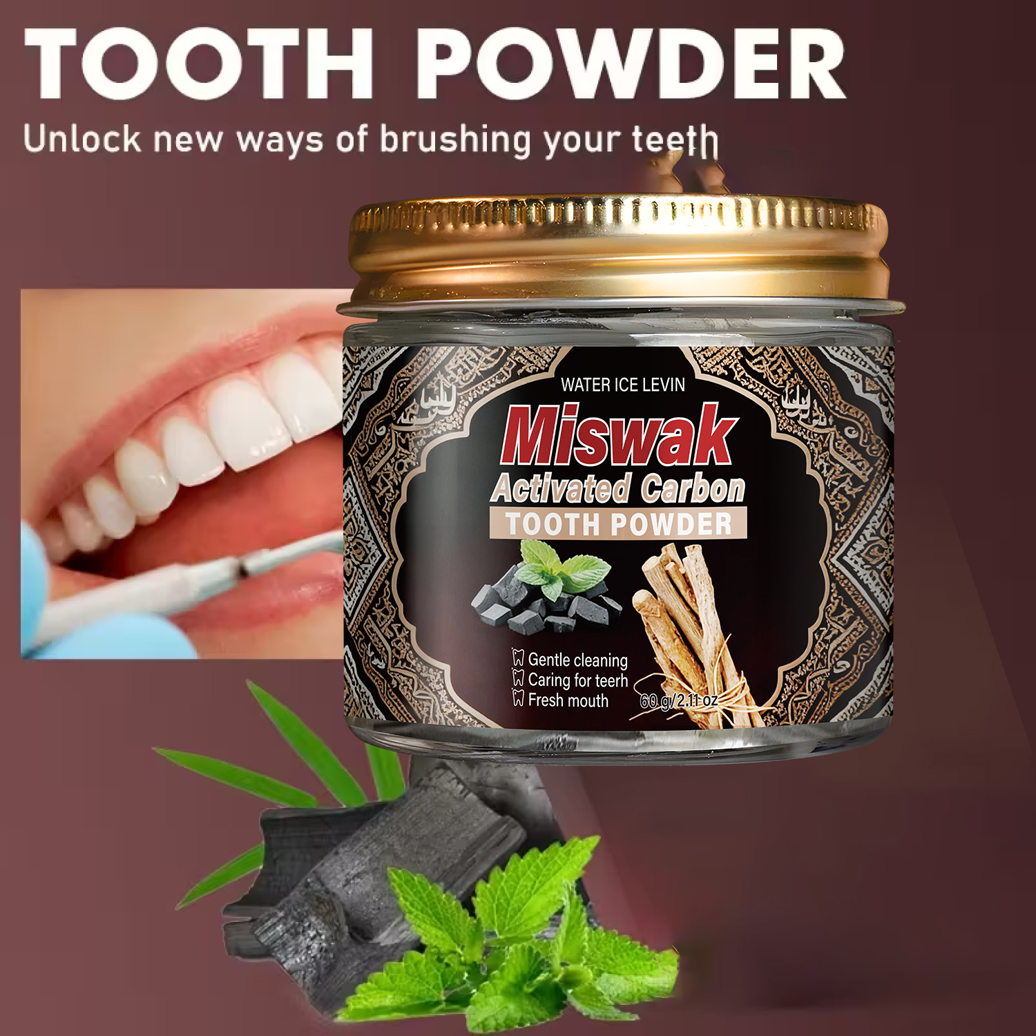 Activated Charcoal & Miswak To - Whitening Powder Activated review and price