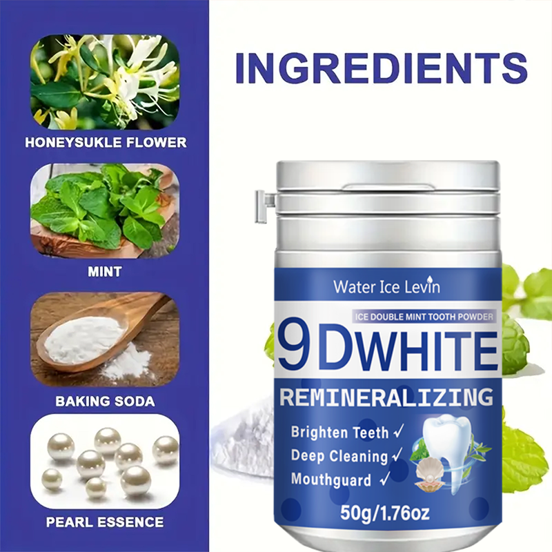 9D White Ice Double Mint Tooth - Teeth Whitening Oil Pulling review and price