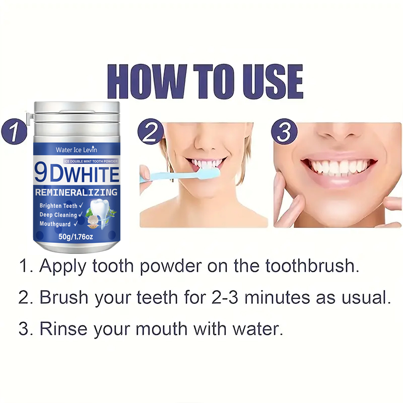 9D White Ice Double Mint Tooth - Teeth Whitening Oil Pulling review and price
