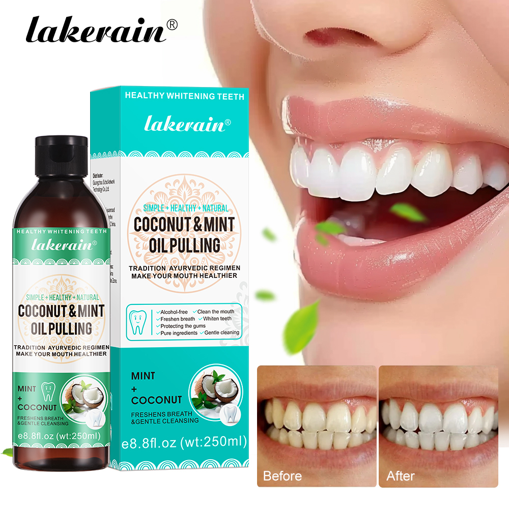 Coconut Mint Pulling Oil Mouth - Teeth Whitening Oil Pulling review and price