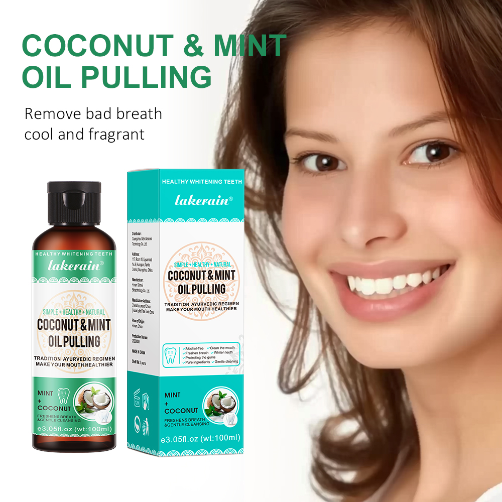 Coconut Mint Pulling Oil Mouth - Teeth Whitening Oil Pulling review and price