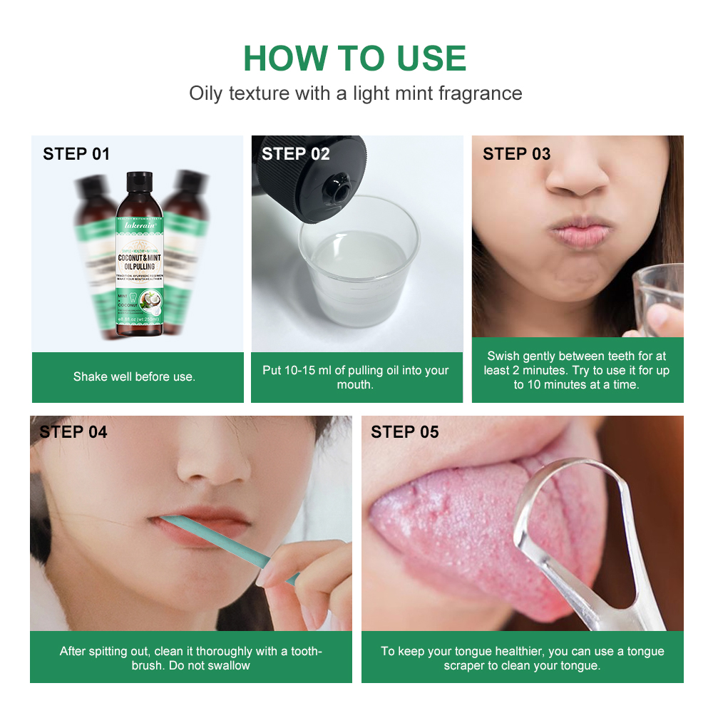 Coconut Mint Pulling Oil Mouth - Teeth Whitening Oil Pulling review and price