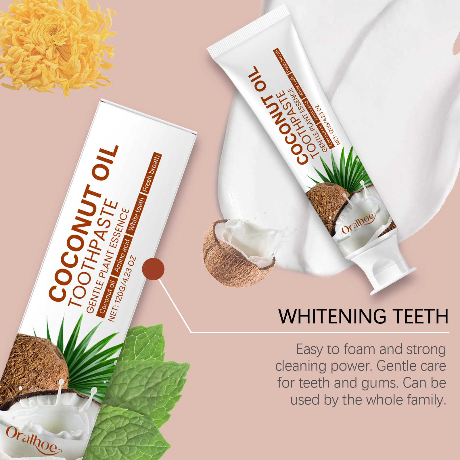Coconut Oil Toothpaste Teeth W - Teeth Whitening Treatment review and price