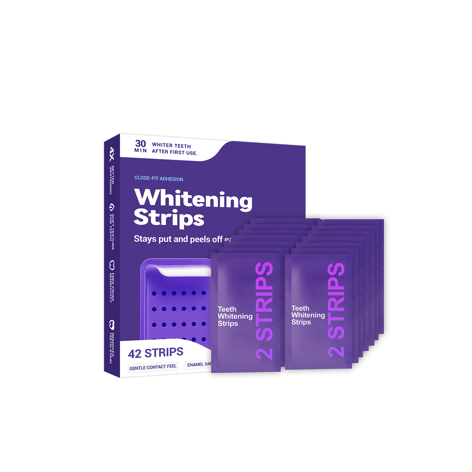 Purple Teeth Whitening Strips  - Teeth Whitening Treatment review and price