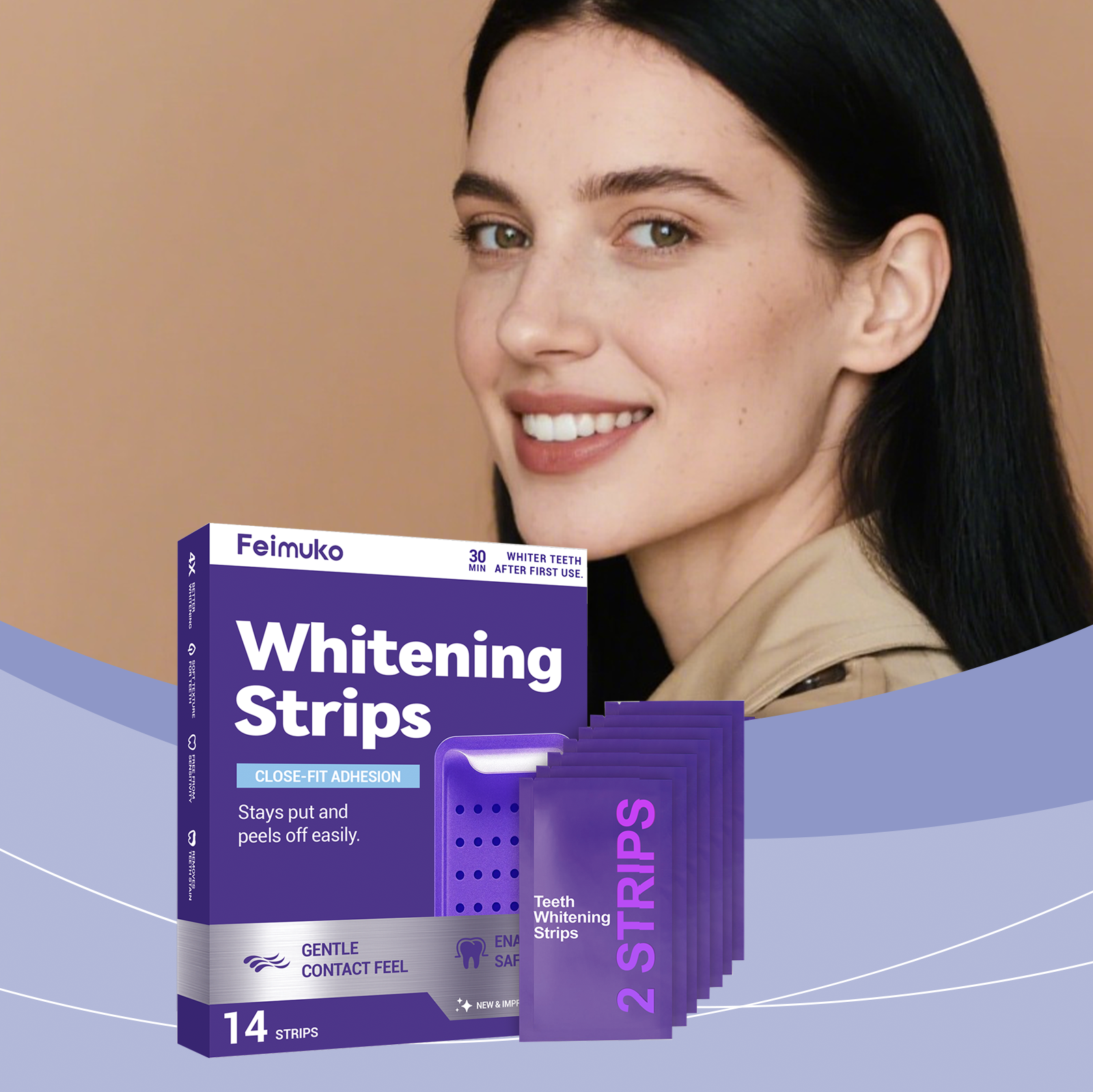 Purple Teeth Whitening Strips  - Teeth Whitening Treatment review and price