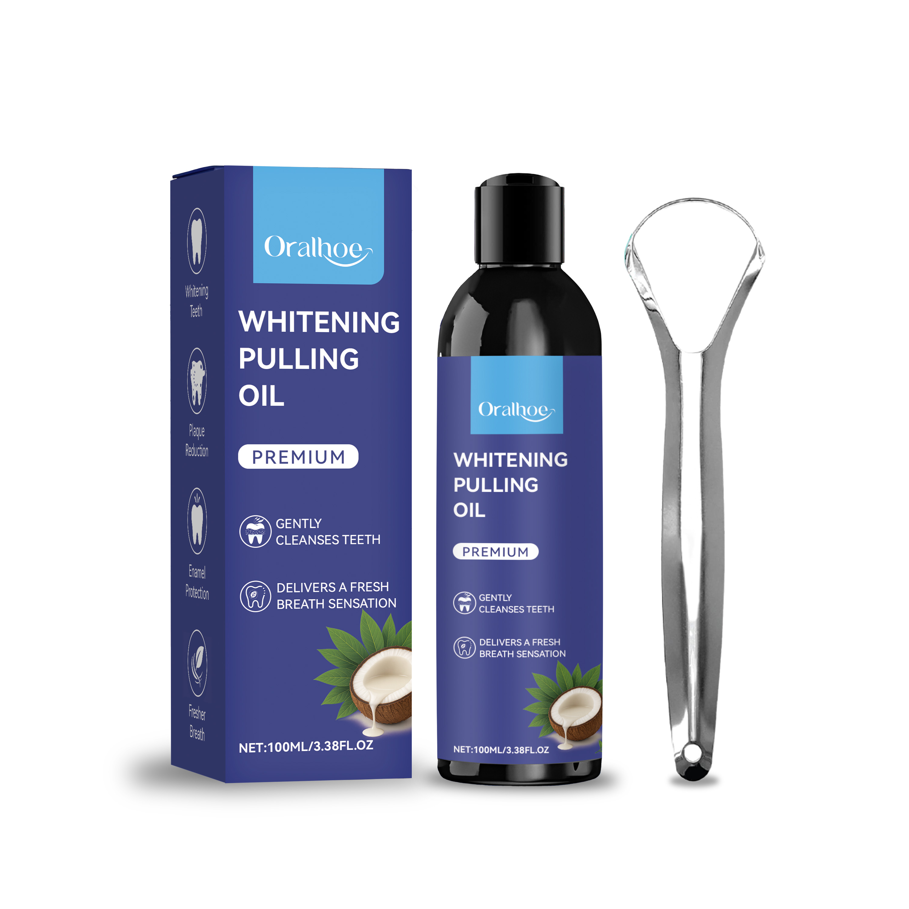 Coconut Mint Pulling Oil Refre - Teeth Whitening Oil Pulling review and price