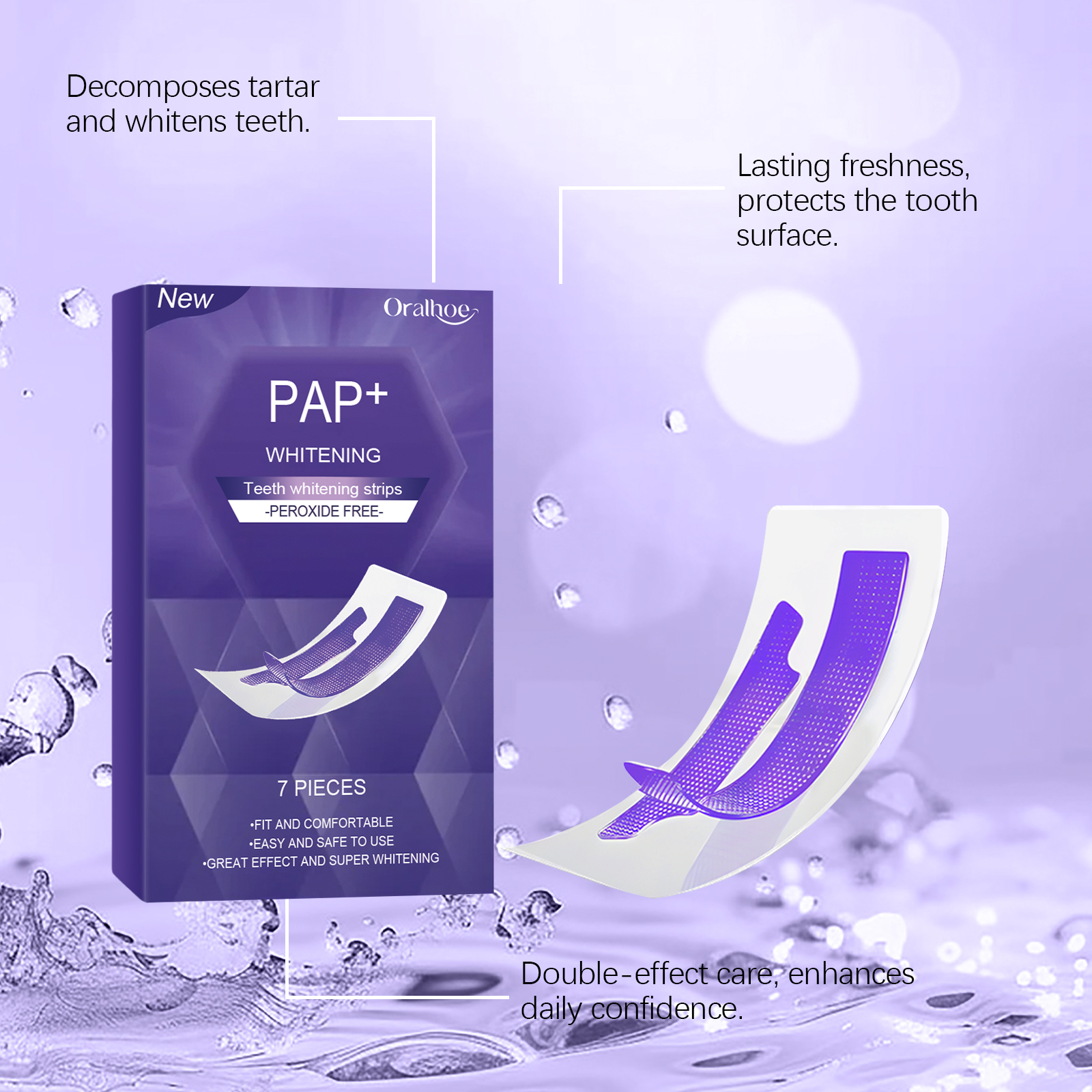 Purple Teeth Whitening Strips  - Teeth Whitening Treatment review and price