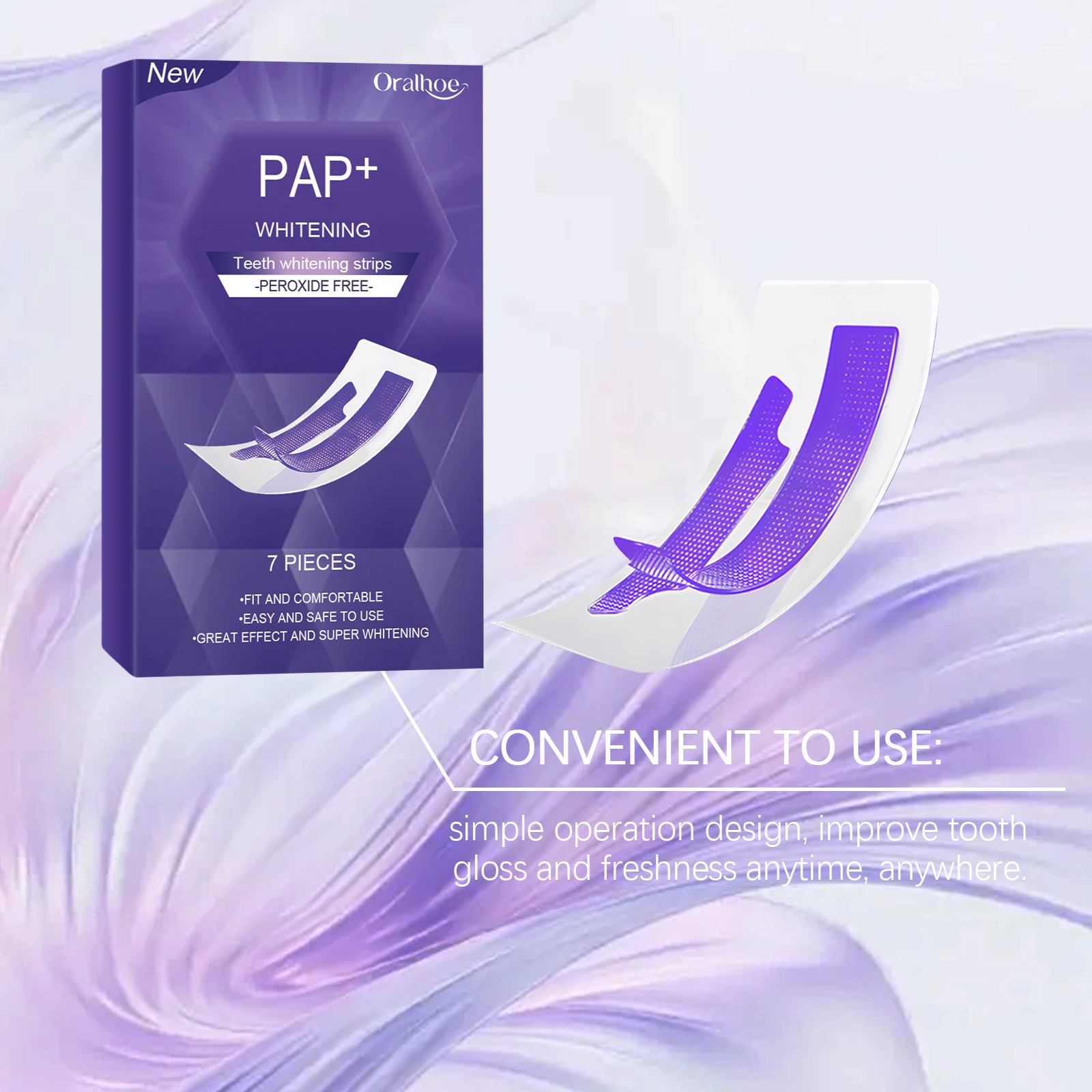 Purple Teeth Whitening Strips  - Teeth Whitening Treatment review and price
