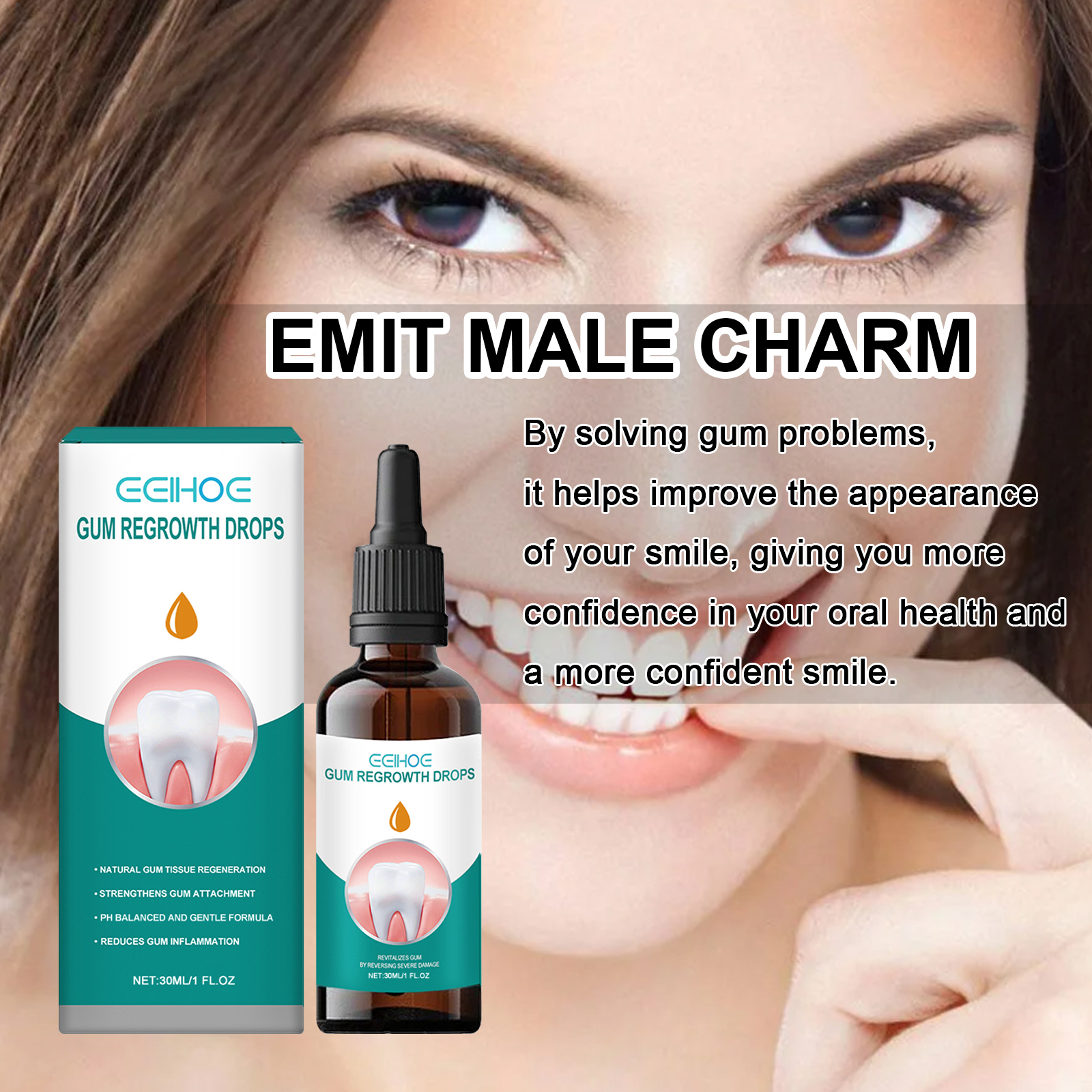 Gingival repair drops Quickly  - Teeth Whitening Oil Pulling review and price