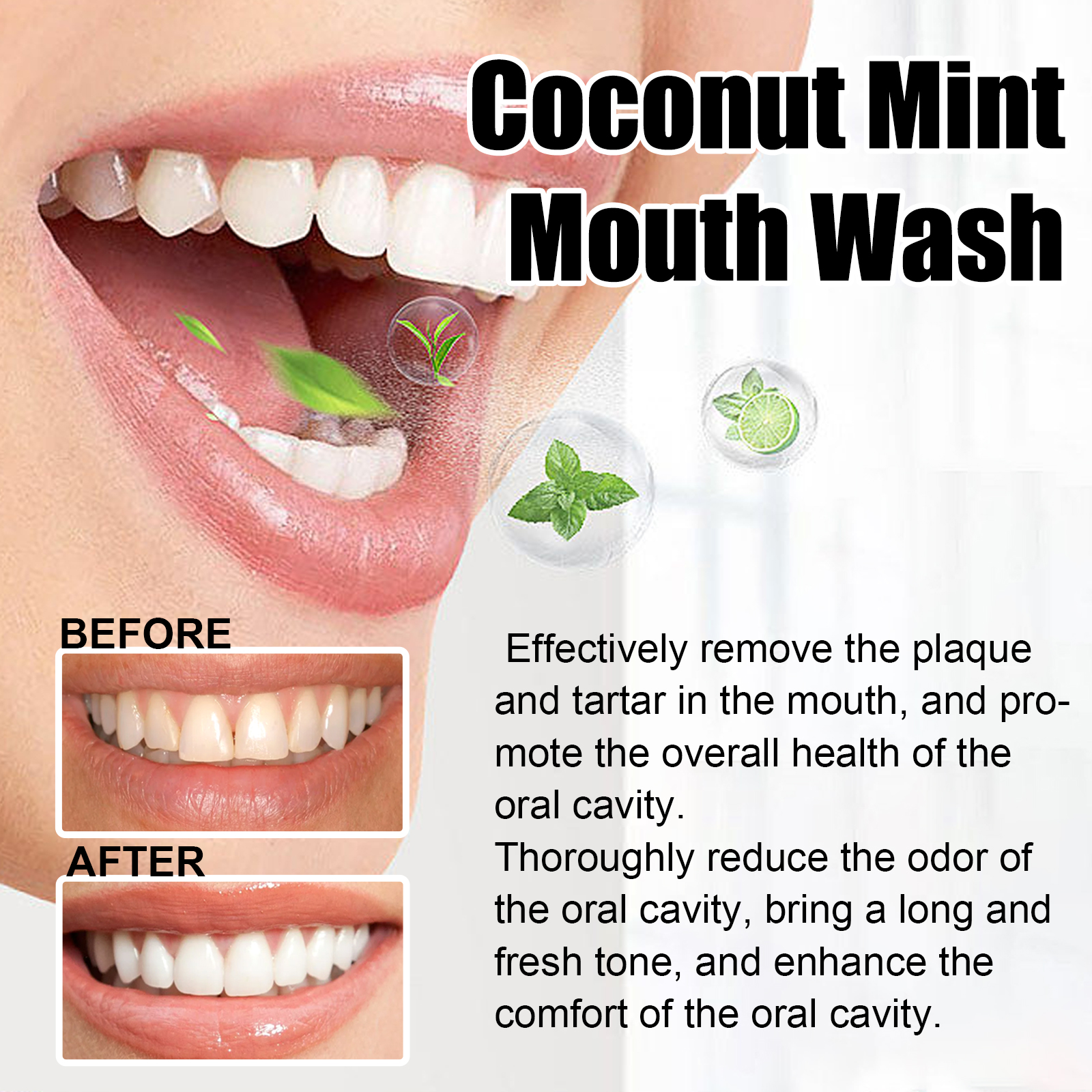 Coconut Oil Mint Mouthwash: Na - Teeth Whitening Oil Pulling review and price