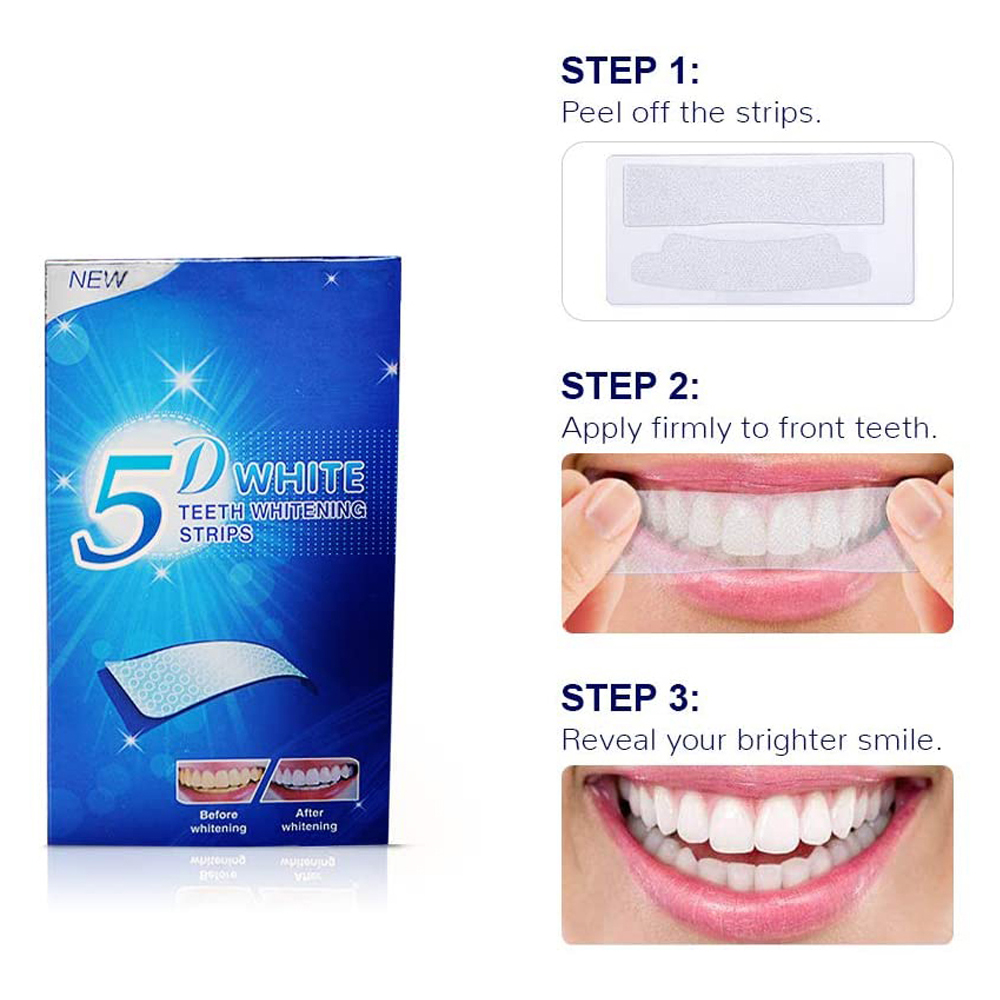5D White Teeth Whitening Strip - Teeth Whitening Doctor review and price