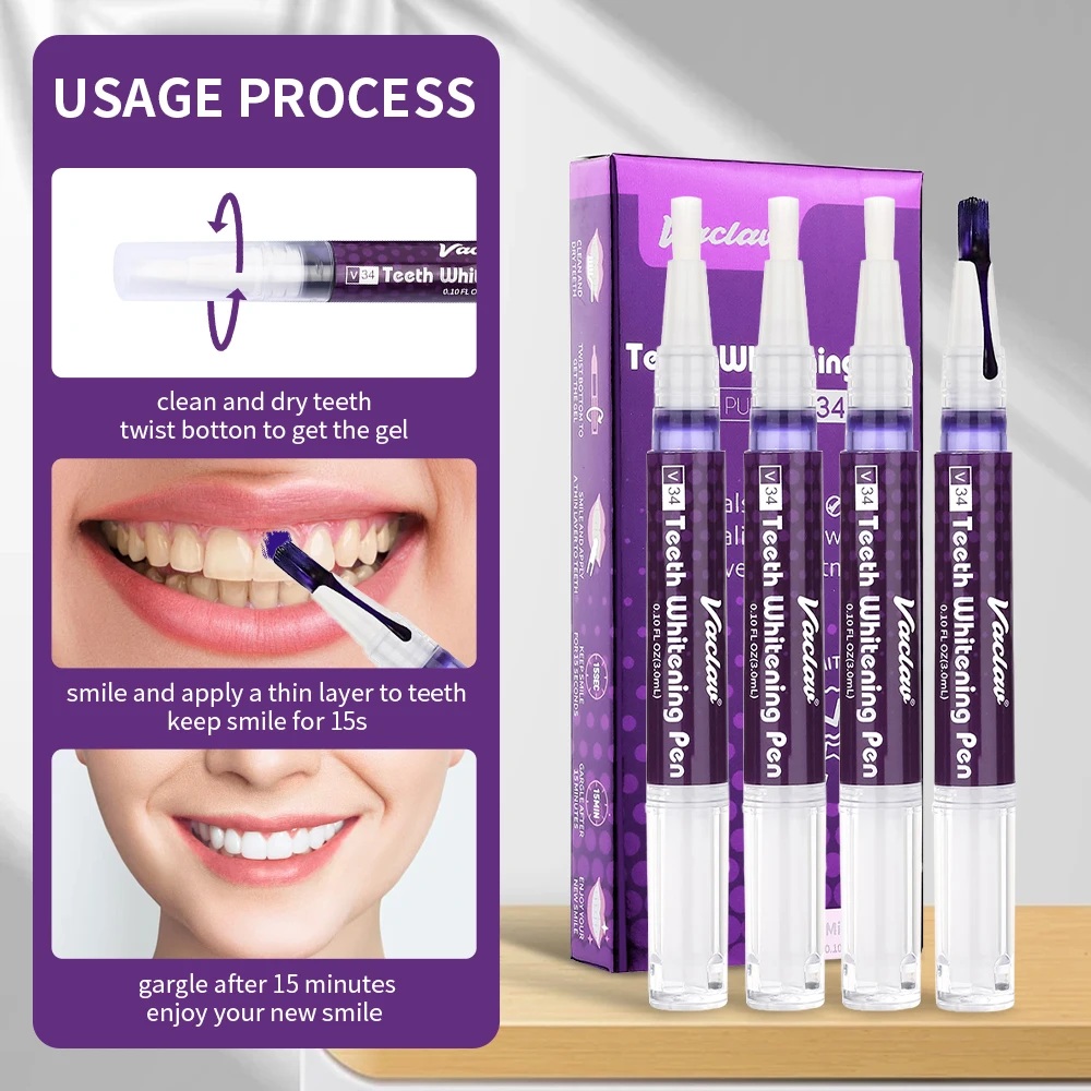 Vaclav V34 Purple teeth whiten - Teeth Whitening Doctor review and price